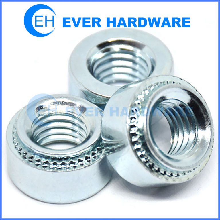 PEM Nut Types H HNL Metric Self Clinching Nuts Zinc Plated Finish Stamp