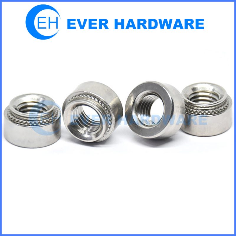 PEM Nut Types H HNL Metric Self Clinching Nuts Zinc Plated Finish Stamp